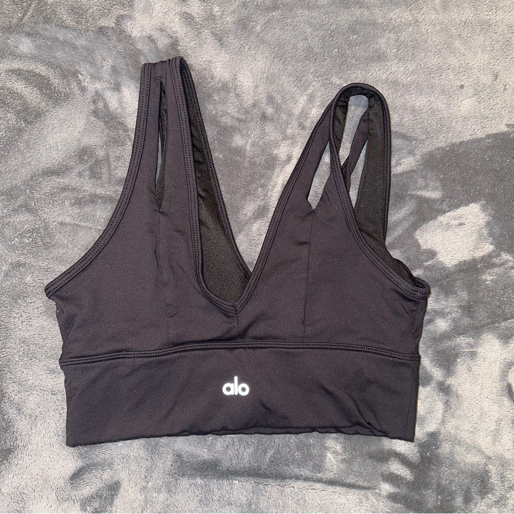 Alo Black cutout sports bra, XS